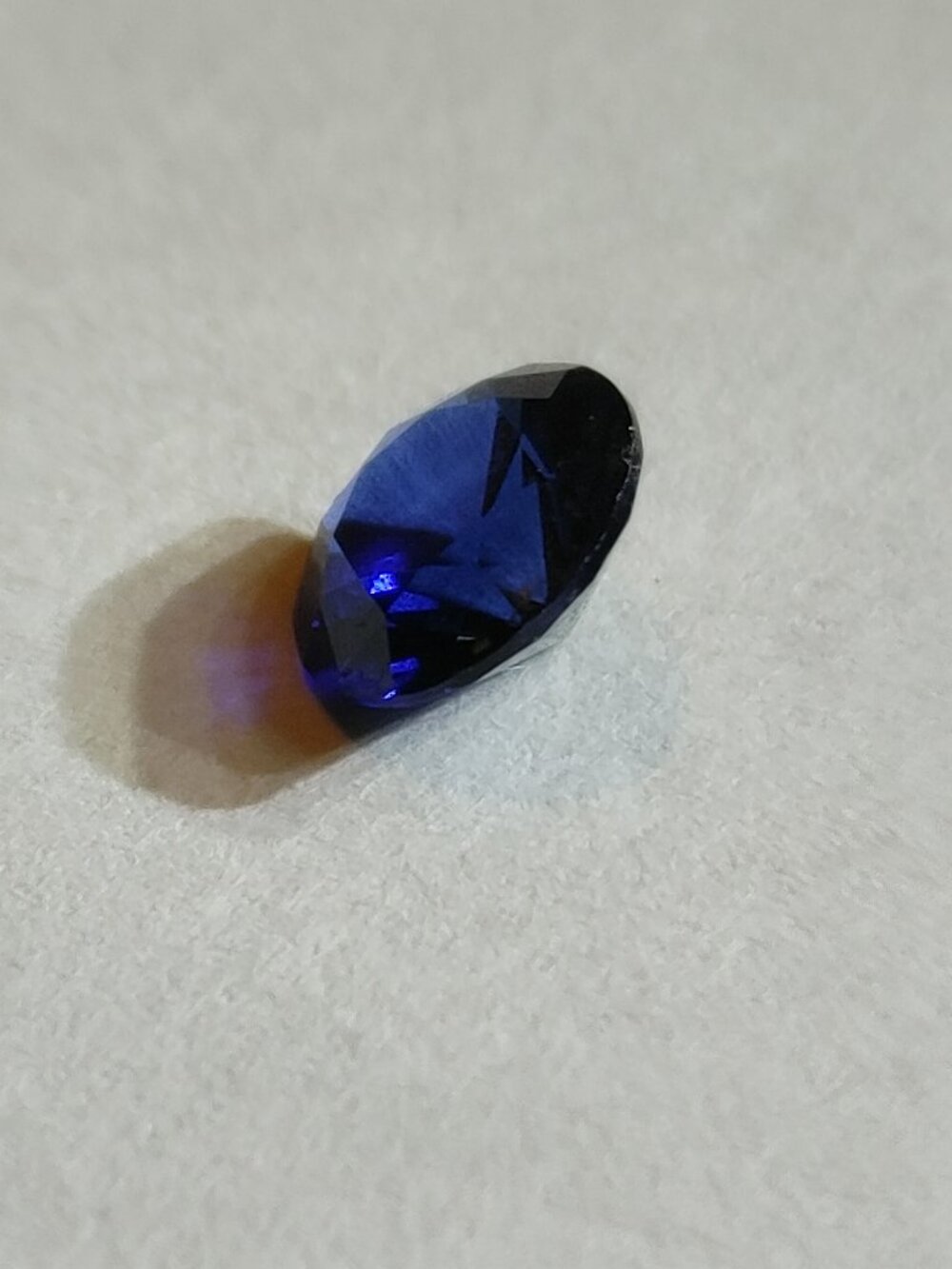 ✨💎✨ Sparkly Lab-Created Blue Sapphire – Brilliant Round Cut 💙💙💚